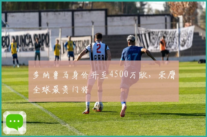 多纳鲁马身价升至4500万欧，荣膺全球最贵门将